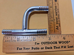 STAINLESS 3/8″ BARBED HOSE “Y” FITTING – Food Grade