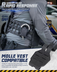 Handcuff Case Quick Release to Handcuffs, Molle Handcuff Pouch Fit