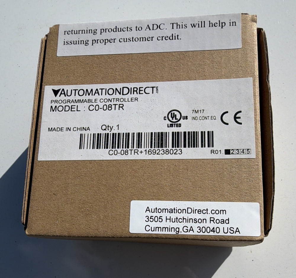 AutomationDirect CLICK PLC Programmable Controller Processor Model C0-08TR