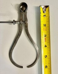 Outside Spring Caliper Antique. Pat Feb 14 1888 SR Machinist Tool