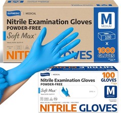 Versatile Nitrile Exam Gloves, 1000 Pcs, Ambidextrous