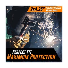 Mutt Tools 25 Pack Clear Welding Lenses 2×4.25 – Premium 0.04″ … FAST USA SHIP