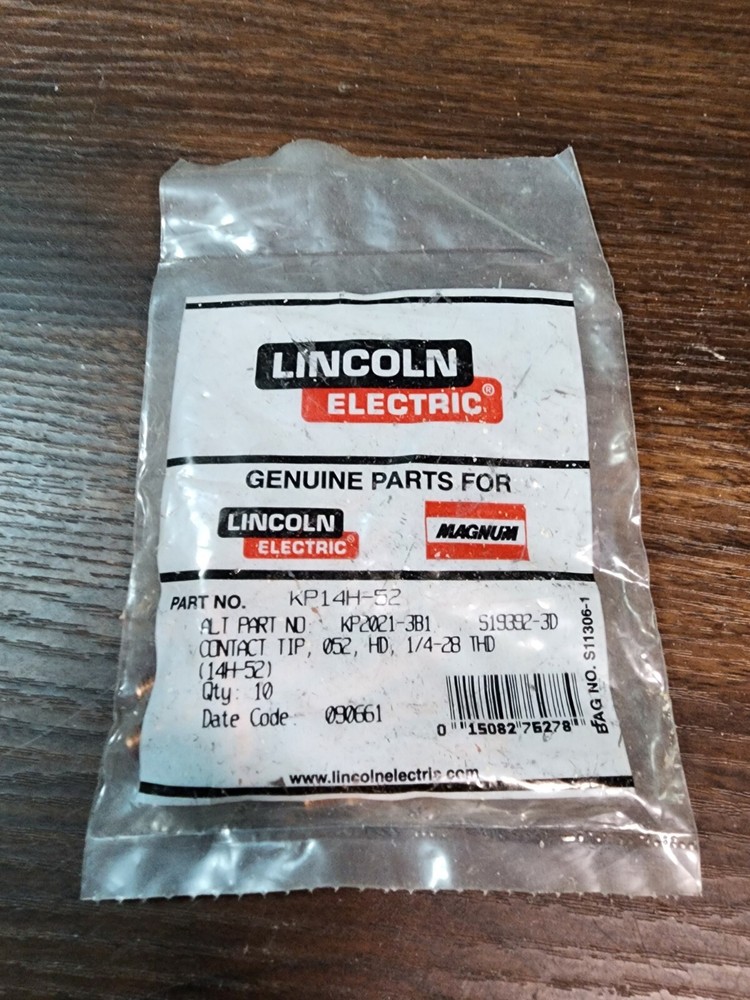Lincoln Electric KP14H-52 CONTACT TIP, 052, HD, 1/4-28 THD(14H-52)