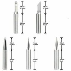 10Pcs Solder Screwdriver Iron Tip 900M-T for Hakko Soldering Station Tool Set