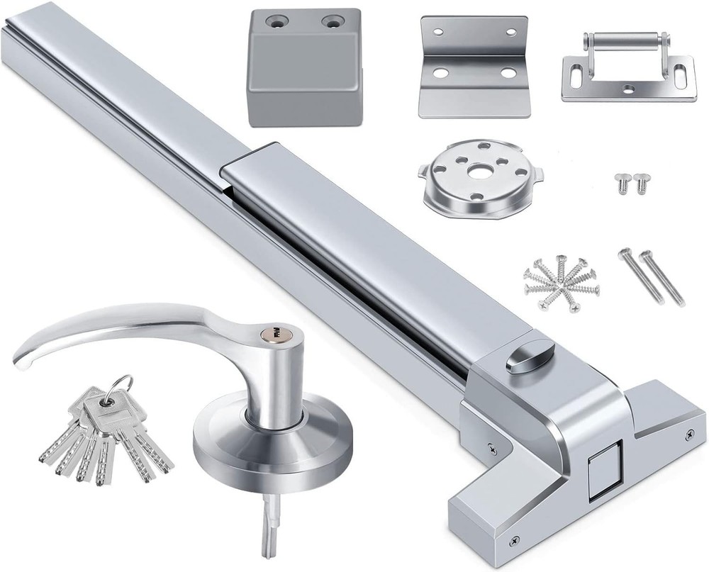 Panic Bar for Exit Door Commercial Emergency Push Bar Lock Stainless Steel