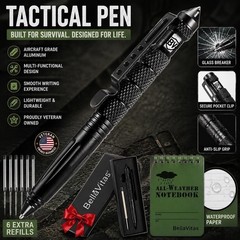 Tactical Pen, Emergency Glass Breaker Pen, Self Defense Pen, Military Pen 2 Pack