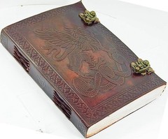Handmade Leather Journal Diary – 5×7 Vintage Notebook, 200 Pages, B1G1 Combo Set