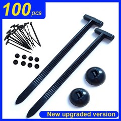 100 PCS Nylon Universal Cable Tie Buckle，Heavy Duty Self-Locking Zip Ties Holder