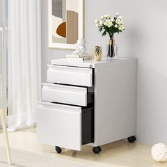 Metal Office Rollin Filing Cabinet Deep Drawers File Storage Cabinet on Wheels