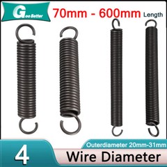 Spring steel Expansion Tension Spring, Wire Dia 4mm, OD 20mm-31mm,L 70mm-600mm