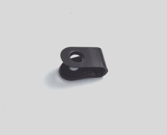 x50 ESSENTRA CC.125 SSCC37C0125B BLACK NYLON PLASTIC P-CLIP WIRE CABLE CLAMP 1/8