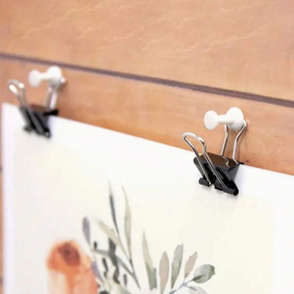 30PCS Metal Binder Clips Clamp Paper Clips Document Organizer Office School