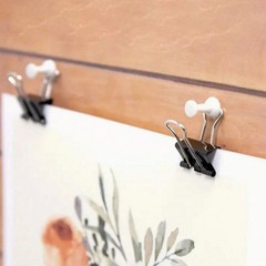 30PCS Metal Binder Clips Clamp Paper Clips Document Organizer Office School
