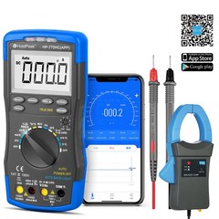 Digital Multimeter True RMS 600A DC/AC Current 6000 Counts w/ Temperature & NCV