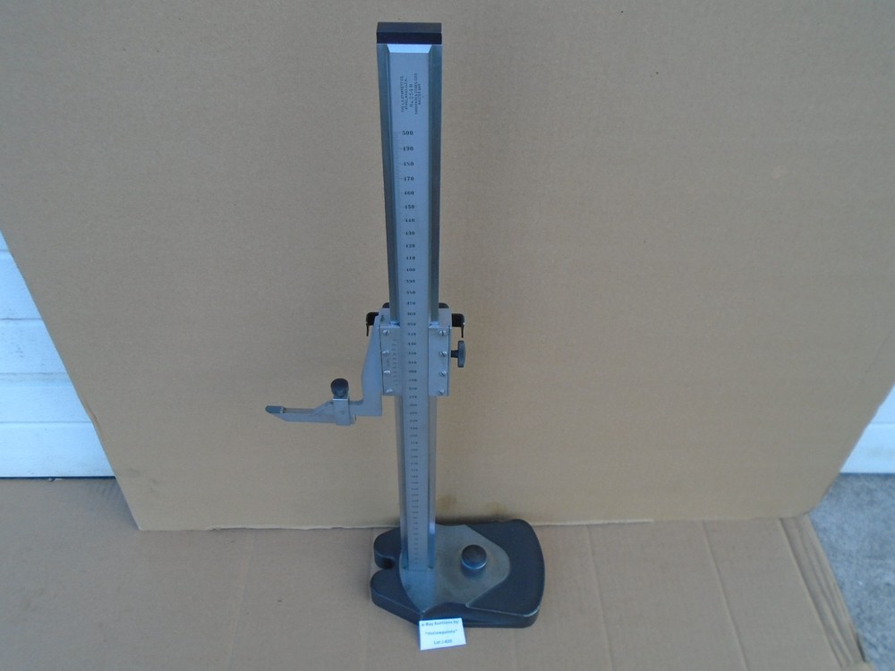 Starrett No. 254M METRIC Master Vernier Height Gage Gauge 0 – 500MM .02mm J820