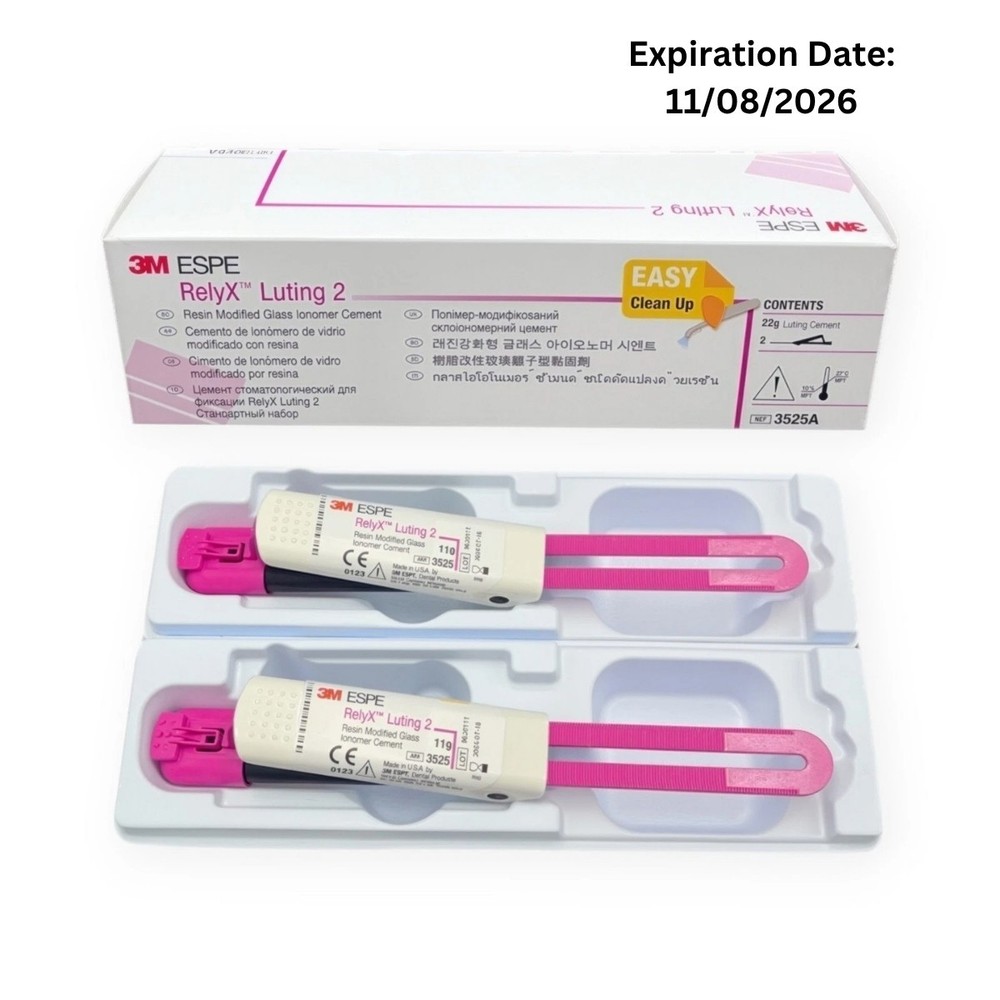 RelyX Luting Plus Clicker Resin-Modified Glass Ionomer Dental Cement, 3525A