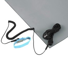MWRF Source ESD Mat Kit with Wrist Strap and Grounding Cord 2 FT x 3 FT x 0.1…