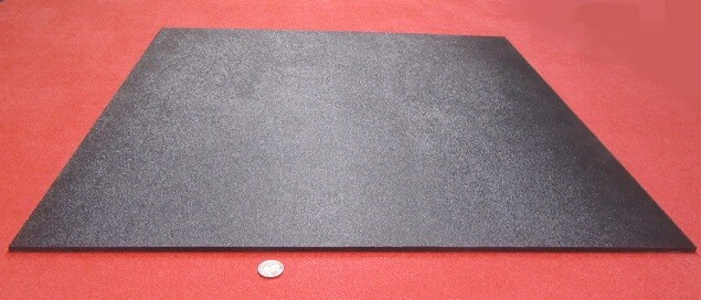 Black ABS Sheet 1/4″ (.236″) X 24″ X 24″ Haircell Textured One Side
