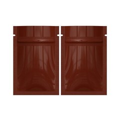 100/200/500 Glossy Brown Mylar Foil Smell Proof Resealable Zip Seal Lock Bags