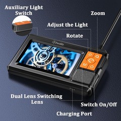 🔥1080P HD LED Handheld Industrial Endoscope Borescope Inspection Snake Camera