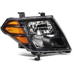 2009-2019 Nissan Frontier Headlight Assembly Black Housing Clear Lens Pair
