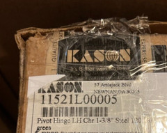 Kason Pivot Hinge LH Chrome 1-3/8″ Steel 120 Degrees – 11521L00005 (Qty 1)