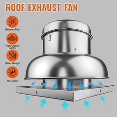 1400CFM Roof Fan Up-Blast Restauran Direct Drive Centrifugal Upblast Exhaust Fan