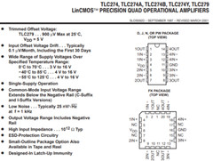 [1x] TLC274C Texas LinCMOS Precision Quad Operational Amplifier IC SMD SOP-14