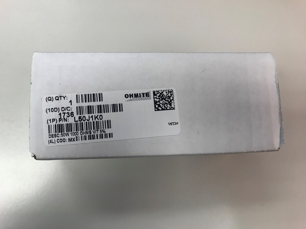 Ohmite L50J1K0 Resistor