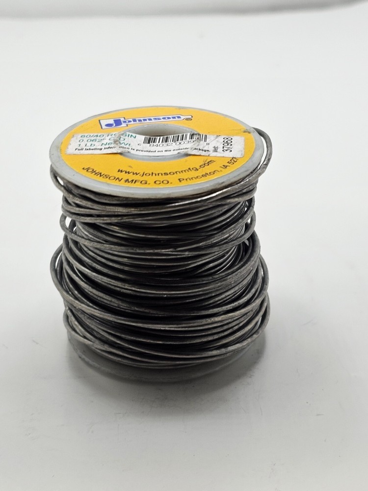 Johnson 37968 60/40 Rosin Solid Wire Solder 0.062″ O.D.