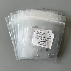 20Sets Dental Orthodontic 1st Molar Wide Big Brackets Roth 022 Without hooks