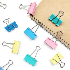 Large Binder Clips, 1.6 Inch, 24 Pack, Colored Binder Clips, Paper