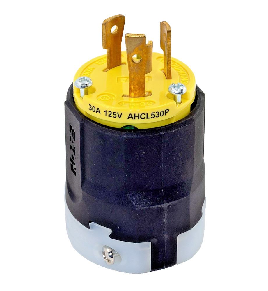Eaton AHCL530P Industrial Locking Plug NEMA L5-30P 30A 120V 2-Pole 3-Wire