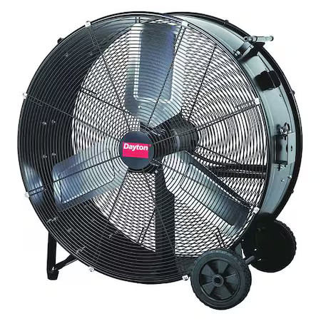 Dayton 39Uk56 Light Duty Industrial Fan, 36 In Blade Dia, Non-Oscillating,