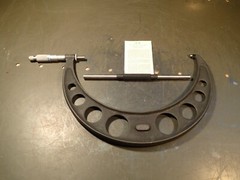Moore & Wright 225-250mm x .02mm Oustide Micrometer with Calibration Rod England
