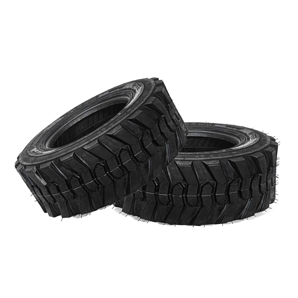 FORERUNNER 12-16.5 Skid Steer Tires (Pack of 2, Tubeless)