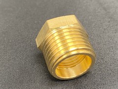 Hex Reducer Bushing 3/8″ Male x 1/4″ Female NPT Adapter Pipe Fitting Brass