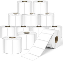 2.25″ X 1.25″ Direct Thermal Labels, Permanent Adhesive Barcode Address