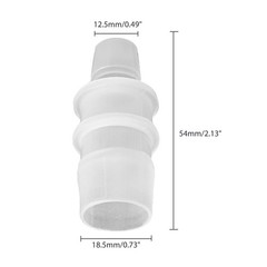 2 Pcs Plastic Hose Barb Reducer Fitting, 3/4″ to 1/2″ Hose Barb Union Adapter…