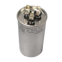 Dual CBB65B Run Capacitor 370VAC 370V AC 55/15uF 55+15 uF MFD C.S2 40/70/21 Cap