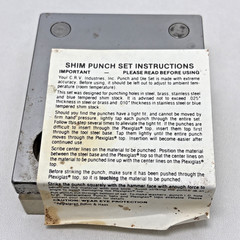 E-Z Punch Pak Punch & Die Set Complete 7 Blue Case