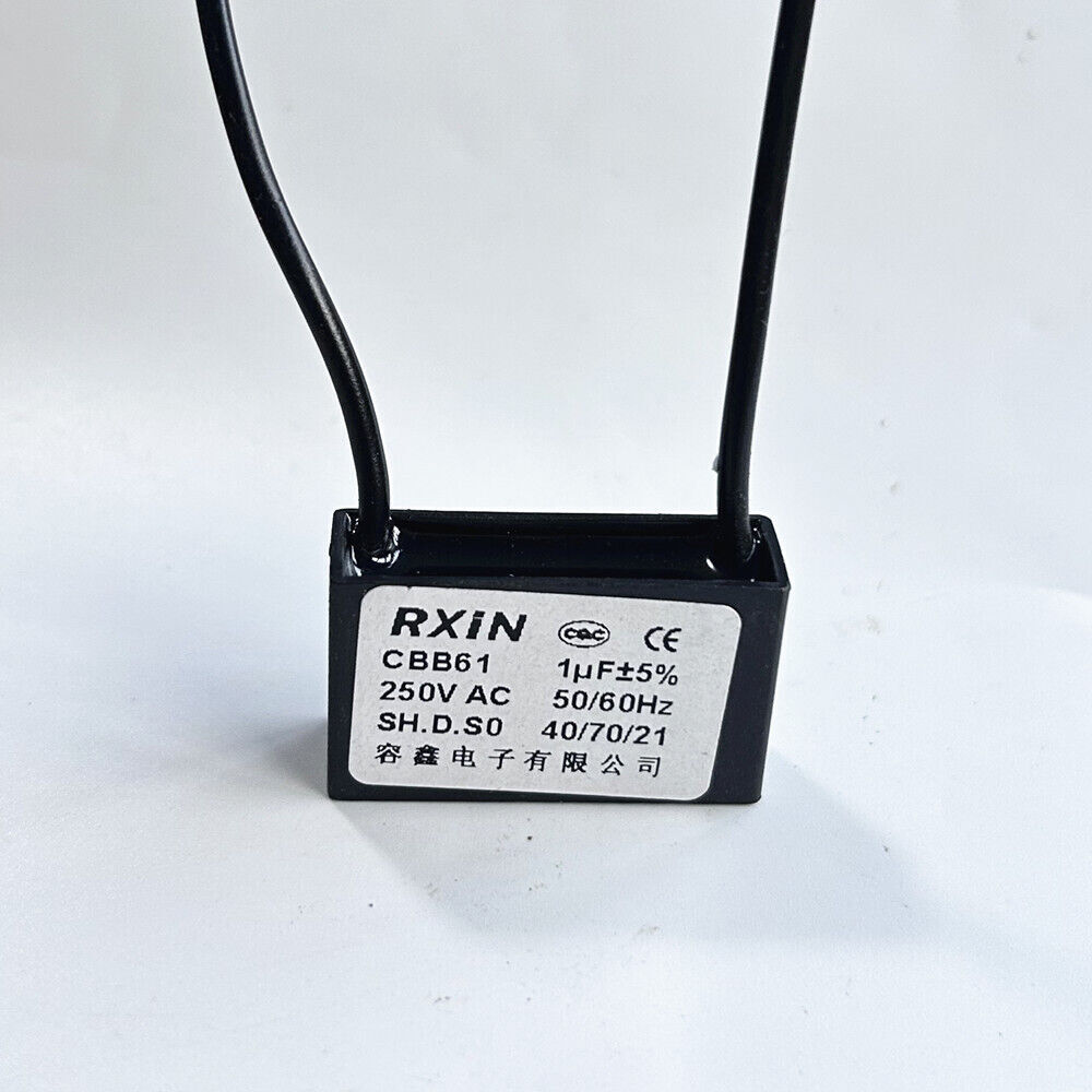 CBB61 250V 1/2/3/3.5/4/5/6/7/8/9/10/12/15/18/20/24/25/30 UF Capacitor 2 Wires