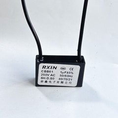 CBB61 250V 1/2/3/3.5/4/5/6/7/8/9/10/12/15/18/20/24/25/30 UF Capacitor 2 Wires