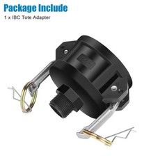275 330 Gallon IBC Tote Water Tank Drain Adapter 2″Cam Lock for Garden Hose 3/4″