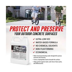 DryWay Penetrating Concrete Sealer – Silane Siloxane Water Repellent for C
