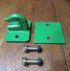 Tractor skidsteer loader 3/8″ bolt on grab bucket hook. **USA CERTIFIED WELDED**