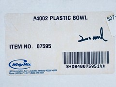 [ Whip Mix ] Vac-U Mixer #6400 200ml Plastic Bowl Set, #4002 200ml BOWL ONLY