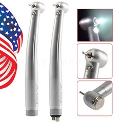 1-10*Dental High Speed Fiber E-generator LED Handpiece 2/4Hole J#B2