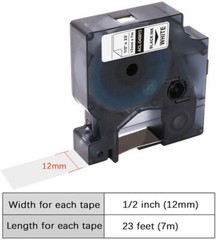 6PK Dymo D1 45013 45010 Label Tape for DYMO LabelManager 280 350 420P 450 Duo