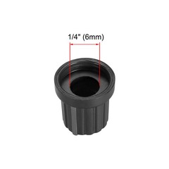 10Pcs 6mm Knob for Effect Pedal Amplifier Black Potentiometer Knob Black Mark